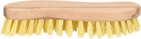 Brosse de lavage - bois - ergonomique - forme s - 20 cm - gratte - brosse de travail