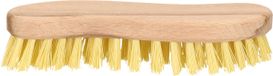 Brosse de lavage - bois - ergonomique - forme s - 20 cm - gratte - brosse de travail