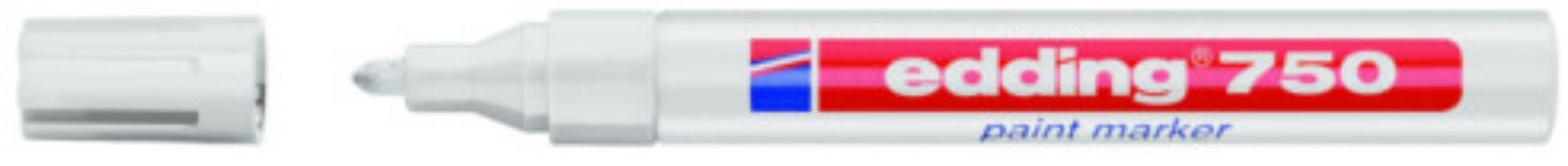 Edding 750 - wit - 1 stuk - Verf-stift