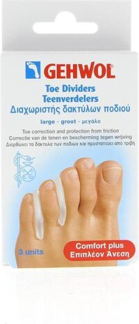 Gehwol Teenverdelers G - Siliconen - Anti-druk - groot