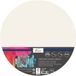 Nassau Hobby Canvas schilderij doek/paneel - schilderdoeken - rond - wit - D30 cm