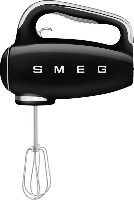 Smeg HMF01BLEU Handmixer - Zwart - 250W - 9 Snelheden
