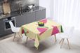Bonamaison Tafelkleed, Anti-Mold, Sneldrogend, Waterdicht, 100% Polyester Tafellaken, 140cm x 140cm - Ontworpen en Vervaardigd in Turkije
