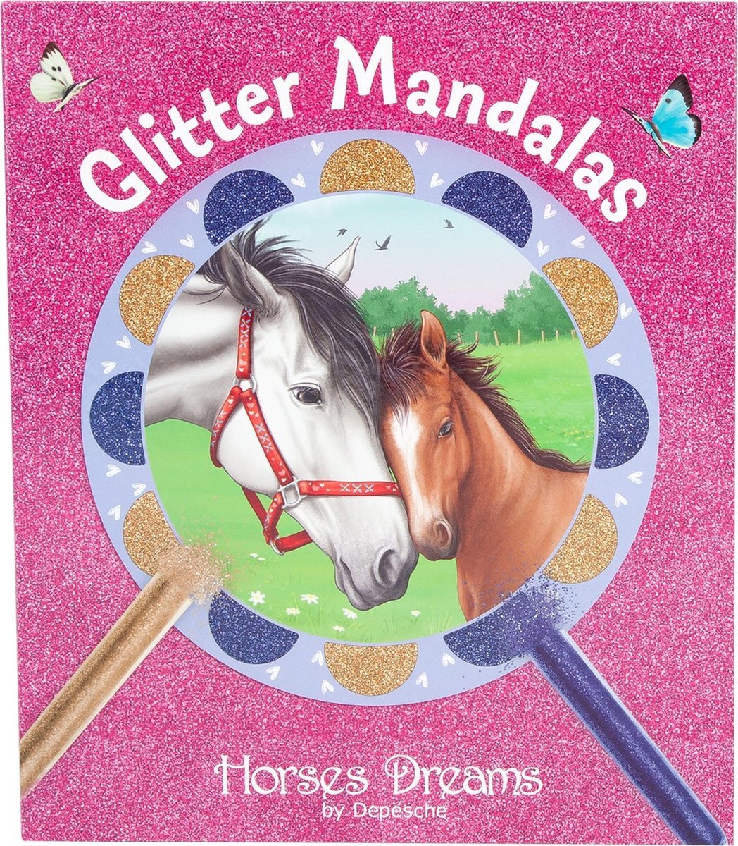 Depesche Horses Dreams Glitter Mandalas Creative Set