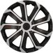 cartrend Evo Wieldoppen, 15 inch, zwart-zilver, 4 stuks