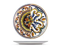 H&H Positano Set van 6 Dinerborden, Steengoed, Ø 26 cm