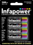 Infapower AA 1300mAh Oplaadbare batterij Nikkel-Metaalhydride (NiMH)