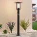 Lindby Gregory LED tuinpadverlichting, 76cm, sensor, donkergrijs, IP44