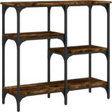 vidaXL Wandtafel 80x29x75 cm bewerkt hout gerookt eikenkleurig