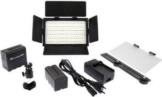 Falcon Eyes DV-96V-K2 LED Lamp Set - Zwart
