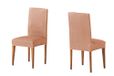 Martina Home TUNEZ Stoelhoes, stof, stoelhoes met rugleuning, zalm, 24 x 30 x 6 cm, 2 stuks