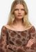 Superdry Flocked Mesh Top Met Lange Mouwen Dames Bruin Maat 6