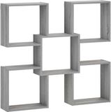 vidaXL Wandplank Grijs Sonoma 99,5 x 17 x 91 cm Bewerkt hout