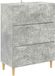 vidaXL Ladekast Betongrijs 66 x 34,5 x 90 cm Bewerkt hout