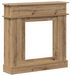 vidaXL Houtomlijsting voor open haard, ambachtelijk eikenhout, 102 x 26 x 100 cm, houtvezel