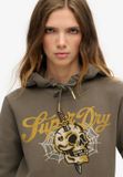 Superdry - Tattoo hoodie met tekst en grafische print - Dames - Hoodies