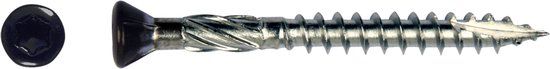 pgb-Europe PFS Potdekselschroef 5x80 RVS zwart Torx 200st
