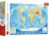 Trefl Puzzle, Grande Carte Physique du Monde, 4000 Pièces