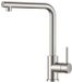 PromoHome Robinet de cuisine avec bec haut, forme en L, Inox, pivotant à 360°, mitigeur monocommande, 322 mm de haut, 204 mm de bec