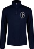 Gant Sweat-shirt à demi-fermeture éclair avec badge graphique bleu 2XL Homme