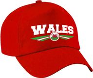 Bellatio Decorations Wales landen pet rood volwassenen - Wales baseball cap - EK / WK / Olympische spelen outfit
