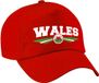 Bellatio Decorations Wales landen pet rood volwassenen - Wales baseball cap - EK / WK / Olympische spelen outfit