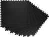 Sans marque Dalles de sol de garage incluses, 8 pièces 513 x 513 x 5 mm Sol modulaire en PVC, tapis antidérapants à motif diamant pour atelier, entrepôt, vestiaire, noir