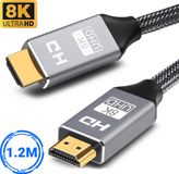 SBVR HDMI Kabel 2.1 - 8K Ultra HD - 4K 120 Hz - Nylon HDMI kabel - 1,2 Meter