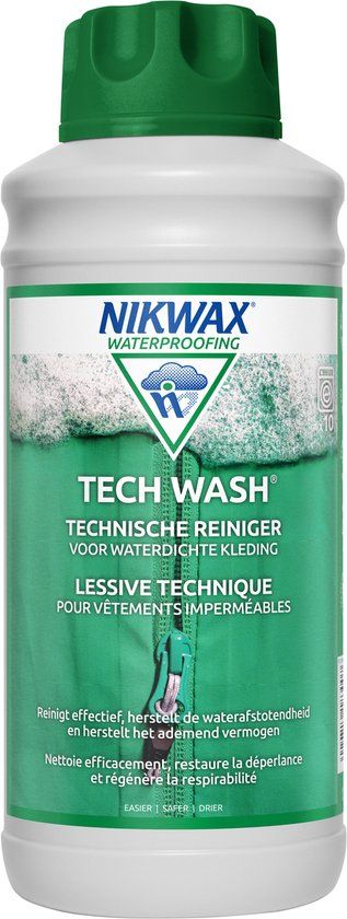 Nikwax Tech Wash - 1L - Wasmiddel voor waterafstotend materiaal