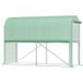 Serre de jardin en PE 140 g/m², abri de balcon à structure acier, porte zippée enroulable pour légumes, plantes et fleurs, usage intérieur/extérieur, dimensions 300x100x200 cm, vert.