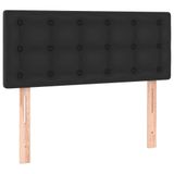 VidaXL Tête de lit LED 80x5x78/88 cm Similicuir Noir