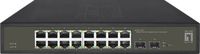 LevelOne GES-2118 netwerk-switch Managed L2 Gigabit Ethernet (10/100/1000) Zwart