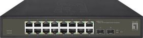 LevelOne GES-2118 netwerk-switch Managed L2 Gigabit Ethernet (10/100/1000) Zwart