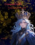 Crowned Idols: Fantasy K-Pop Coloring Book for Teens and Adults