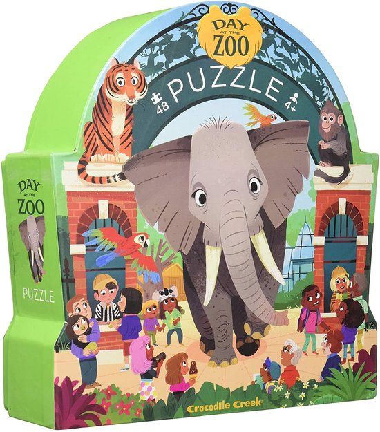 Crocodile Creek Olifant puzzel day at the zoo