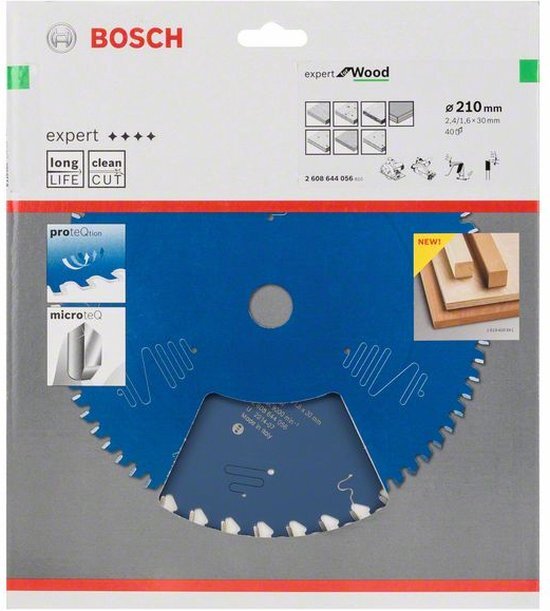 Bosch Cirkelzaagblad expert for Wood 190x30x2.6/1.6x24 T