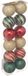 Atmosphera Kleine kerstballen - 12x st - goud/rood/groen - D4 cm - kunststof