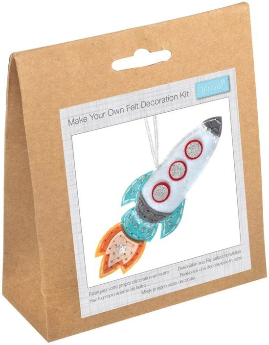 Trimits Vilt Decoratie Kit, Raket
