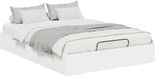 vidaXL Ottoman Bedframe White 120 x 200 cm Engineered Wood