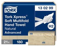 Tork 130299 H2 Xpress Soft Multifold Advanced Handdoek 2-laags 21 x 180 vellen