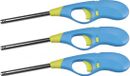 Edco Eindhoven Bv Briquets BBQ/cuisine - 3 pièces - long manche - 26 cm - Bleu
