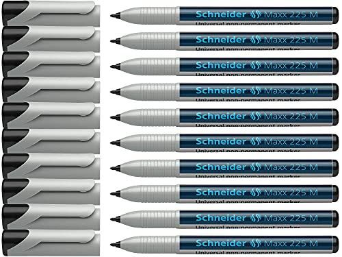 Schneider Maxx 225 M - Universele marker - Zwart - Doos met 10 stuks