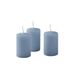 Cereria di Giorgio Risthò kaarsen diameter 4 cm hoogte 7 - Dusty Blue - verpakking van 12 stuks