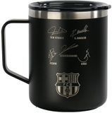 Safta F.C. Barcelona Thermische Beker met Deksel Marineblauw Roestvrij staal 400 ml