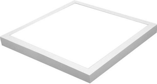 BES LED LED Paneel - 30x30 Helder/Koud Wit 6000K - 28W Opbouw Vierkant - Mat Wit Aluminium