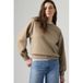 Levi's pull en coton avec logo - taupe