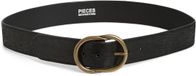 PIECES PCLAURA LEATHER JEANS BELT FC - Black