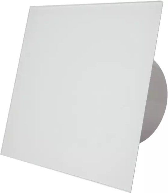 Air Roxy Badkamerventilator 100mm met Timer - Wit Glas - Air Roxy