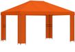 vidaXL Prieel 4 x 3 m Oranje Polyester en Staal 190 gsm
