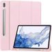 Techsuit Housse pour Samsung Galaxy Tab S10 FE+, Flex Trifold, rose